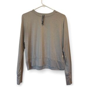 Vuori Daydream Crew Neck Long Sleeve Top Light Heather Gray Size M